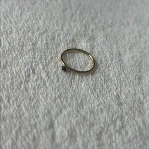 Elegant Gold Ring with Black Stone